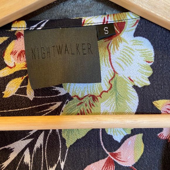 Nightwalker Black Floral Cut out Maxi Dress - Picture 2 of 6